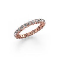 Image of Stackable ring Michelle full 2.4 585 rose gold diamond 1.43 crt