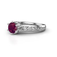 Image of Engagement ring shan<br/>950 platinum<br/>Rhodolite 6 mm