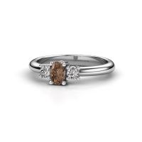 Image de Bague de fiançailles Karie<br/>585 or blanc<br/>Diamant brun 0.39 crt