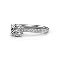 Image of Engagement ring saskia rnd 1<br/>585 white gold<br/>diamond 1.364 crt
