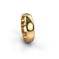 Afbeelding van Trouwring Leonila<br/>585 goud ±5x1.8 mm<br/>Lab-grown diamant 0.03 crt