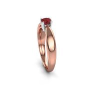 Image de Bague de fiançailles Nichole<br/>585 or rose<br/>Rubis 4.2 mm