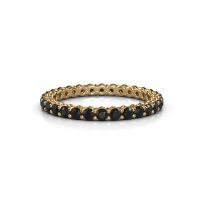 Image of Stackable ring Michelle full 2.0 585 gold black diamond 1.116 crt