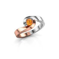 Image of Ring Sheryl<br/>585 rose gold<br/>Citrin 4 mm