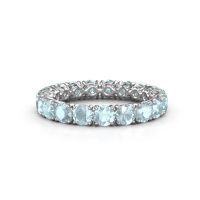 Bild von Vorsteckring vivienne 3.4<br/>950 Platin<br/>Aquamarin 3.4 mm