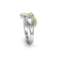 Image of Ring Lizan 585 white gold yellow sapphire 1.1 mm