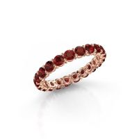 Bild von Ring heddy rnd 2.9<br/>585 Roségold<br/>granat 2.9 mm