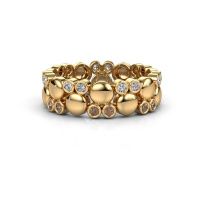 Afbeelding van Ring Joanne<br/>585 goud<br/>Bruine diamant 0.336 crt
