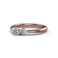 Afbeelding van Verlovingsring Chanou RND 585 rosé goud diamant 0.670 crt