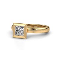 Afbeelding van Stapelring Trudy Square 585 goud diamant 0.80 crt