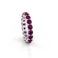 Bild von Ring heddy rnd 3.4<br/>950 Platin<br/>Rhodolit 3.4 mm