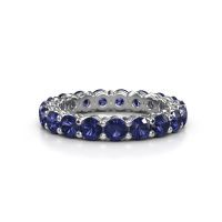 Image of Stackable ring Michelle full 3.4 585 white gold sapphire 3.4 mm