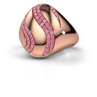 Image de Bague Vilma<br/>585 or rose<br/>Saphir rose 1.2 mm