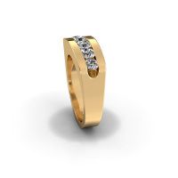 Image of Men's ring Richard<br/>585 gold<br/>Zirconia 4 mm