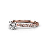 Image of Engagement Ring Crystal Cus 2<br/>585 rose gold<br/>Diamond 0.680 crt