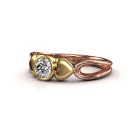 Afbeelding van Ring Lorrine<br/>585 rosé goud<br/>Diamant 0.40 crt