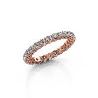 Image of Stackable ring Michelle full 2.4 585 rose gold zirconia 2.4 mm