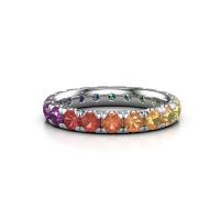 Image of Stackable Ring Jackie 3.0<br/>950 platinum<br/>Rainbow Sapphire 1 3 Mm