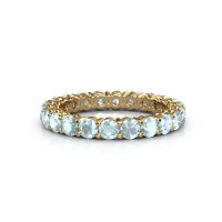 Image of Stackable ring Michelle full 3.0 585 gold aquamarine 3 mm