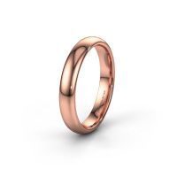 Image of Wedding ring WH0100M34BP<br/>585 rose gold ±4x2 mm