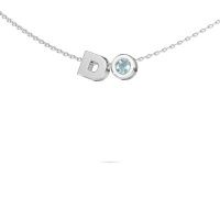 Image of Initial pendant Initial 030 585 white gold