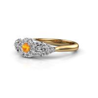 Image of Engagement ring Carisha 585 gold citrin 3 mm