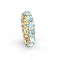 Bild von Ring heddy rnd 4.7<br/>585 Gold<br/>Aquamarin 4.7 mm