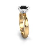 Image of Stacking ring Eloise Round 585 gold black diamond 0.96 crt