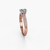 Afbeelding van Verlovingsring Morane Ovl<br/>585 rosé goud<br/>Diamant 0.677 Crt