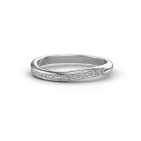 Afbeelding van Aanschuifring SRH0561C20H2<br/>585 witgoud<br/>Diamant 0.135 crt