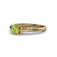 Image of Engagement ring shannon cus<br/>585 gold<br/>Peridot 5 mm