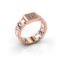 Afbeelding van Heren ring Giel 585 rosé goud lab-grown diamant 0.20 crt