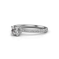 Afbeelding van Verlovingsring Crystal Rnd 4<br/>585 witgoud<br/>Diamant 0.64 crt