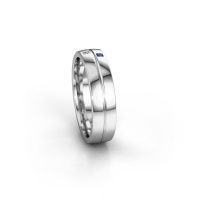 Image of Wedding ring WH0231L25BP<br/>950 platinum ±5x2 mm<br/>Sapphire