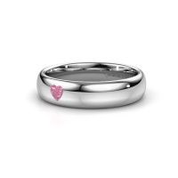 Afbeelding van Vriendschapsring WH0101L35BPHRT 950 platina roze saffier ±5x2 mm