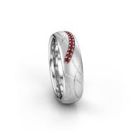 Image of Wedding ring WH2060L36CM<br/>950 platinum ±6x2.2 mm<br/>Ruby