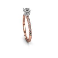 Afbeelding van Verlovingsring Crystal ASSC 4 585 rosé goud diamant 0.58 crt