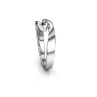 Image of Ring Sheryl<br/>585 white gold<br/>Diamond 0.08 crt