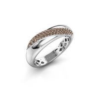 Afbeelding van Ring Rosie<br/>950 platina<br/>Bruine diamant 0.259 crt