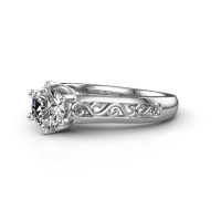 Image of Engagement ring shan<br/>950 platinum<br/>Zirconia 6 mm