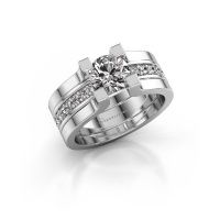 Image of Engagement ring Myrthe<br/>950 platinum<br/>diamond 1.35 crt