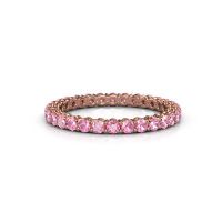 Image of Stackable ring Michelle full 2.0 585 rose gold pink sapphire 2 mm
