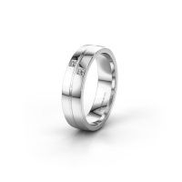 Image of Wedding ring WH0231L25BP<br/>950 platinum ±5x2 mm<br/>Diamond