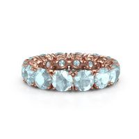 Bild von Ring vivienne 5.0<br/>585 Roségold<br/>Aquamarin 5 mm