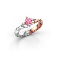 Image of Ring Paulien<br/>585 rose gold<br/>Pink sapphire 4.2 mm