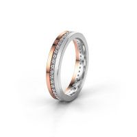Image of Wedding ring WH0203L14BPM<br/>585 rose gold ±4x2 mm<br/>Lab-grown diamond 0.44 crt