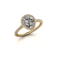 Image of Engagement ring seline per 2<br/>585 gold<br/>diamond 1.295 crt
