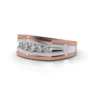 Image de Bague pour homme Huub<br/>585 or rose<br/>Diamant 0.56 crt