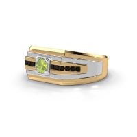 Image de Bague pour homme Oliver<br/>585 or jaune<br/>Péridot 4 mm