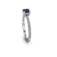 Image of Engagement ring saskia 2 cus<br/>950 platinum<br/>Sapphire 4.5 mm